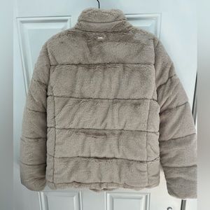 Cream soft puffer jacket